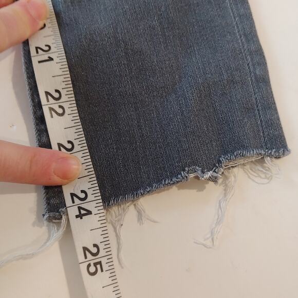 Rag & Bone Gray Raw Hem Ankle Jeans 25 - Picture 11 of 11